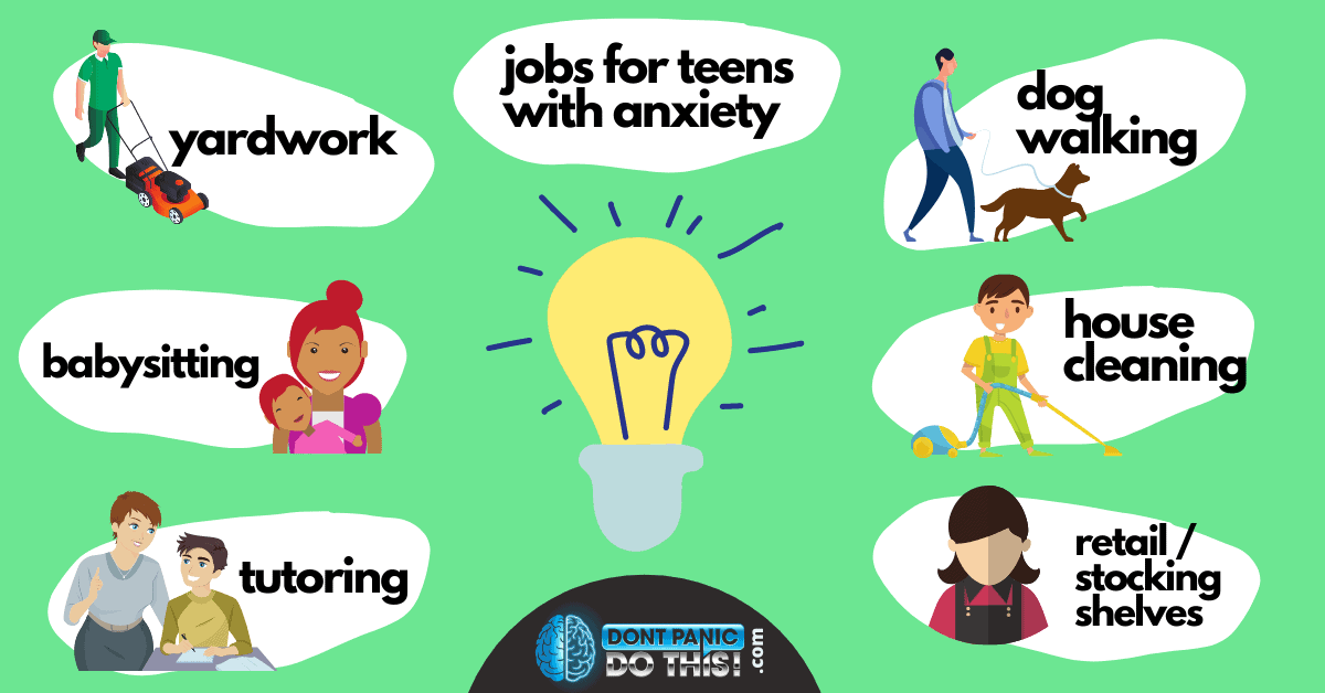 best jobs for teens with anxiety