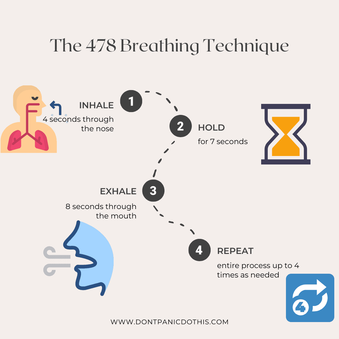 how to do the 478 breathing technique