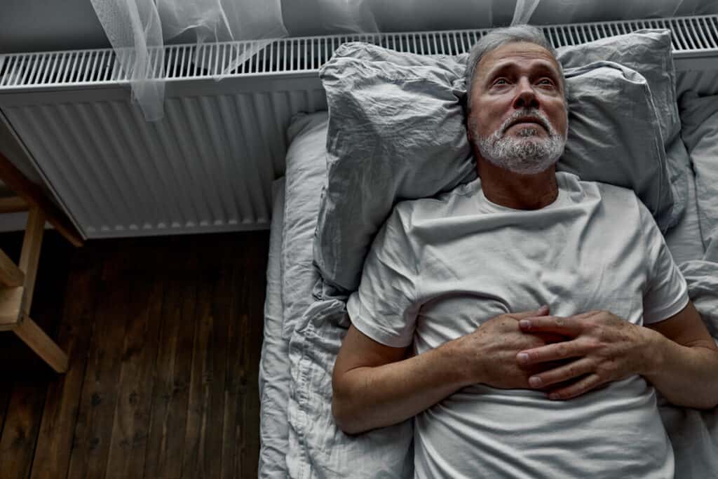 trouble sleeping anxiety symptom in men