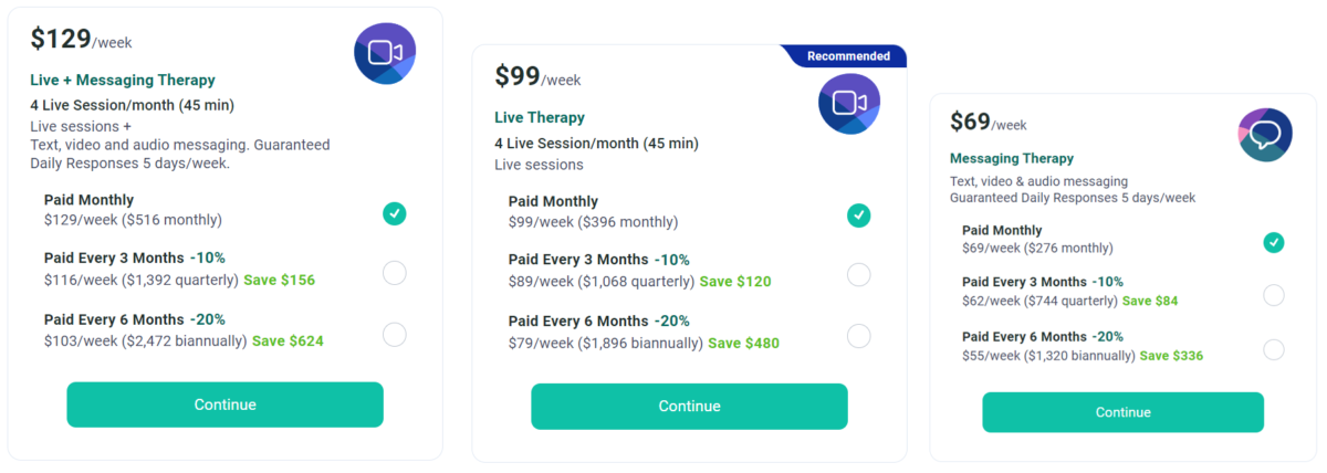 how much does talkspace cost