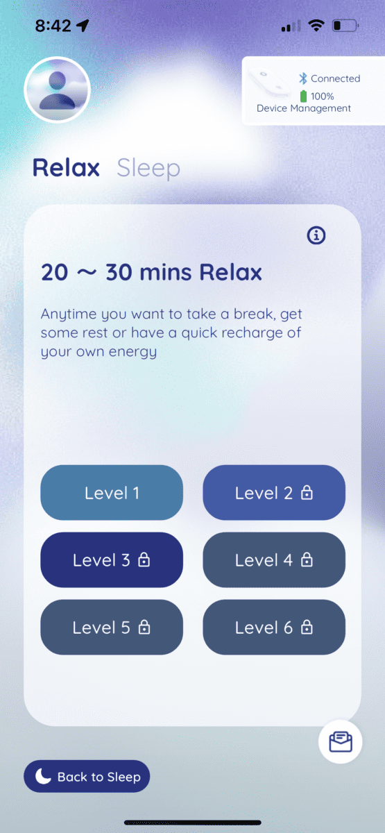 mindlax app relax mode
